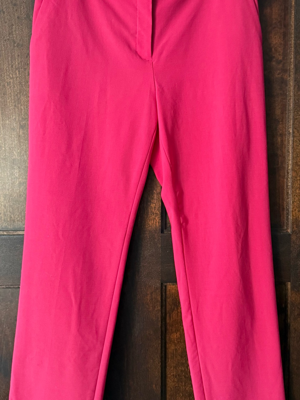 Theory Women's Hot Pink Stretch Knit Pants